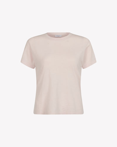 Cotton Short Sleeve T-Shirt - Pale Pink SERENA BUTE