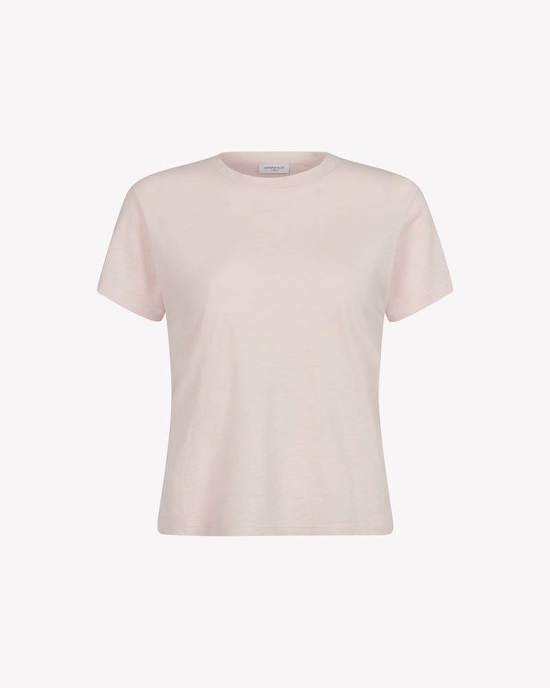 Cotton Short Sleeve T-Shirt - Pale Pink picture #1
