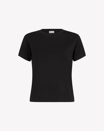 Classic Cotton Short Sleeve T-Shirt - Black SERENA BUTE