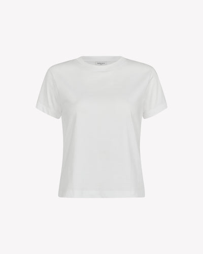 Classic Cotton Short Sleeve T-Shirt - White SERENA BUTE