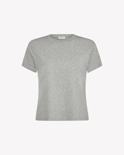 Classic Cotton Short Sleeve T-Shirt - Grey SERENA BUTE