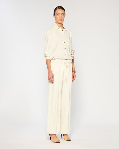 Slouchy Jogger - Ecru SERENA BUTE