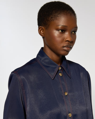 Casual Shirt - Navy Blue SERENA BUTE