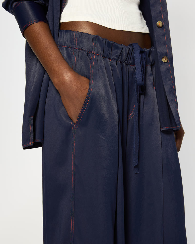 Slouchy Jogger - Navy Blue SERENA BUTE