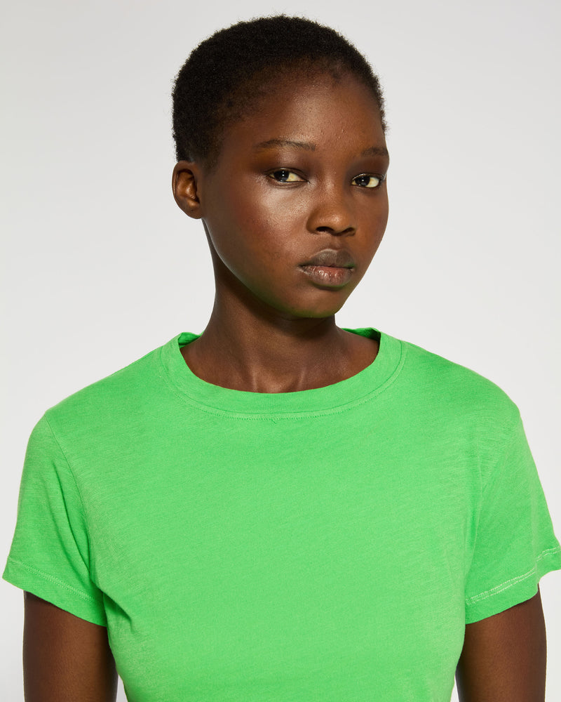 Cotton Short Sleeve T-Shirt - Classic Green SERENA BUTE