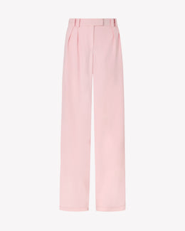 Lightweight Twill Boyfriend Trouser - Pale Pink