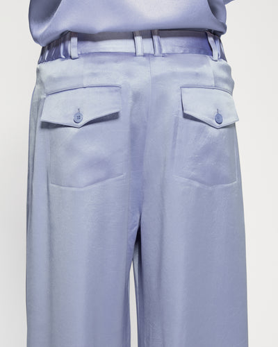Satin Serena Trouser - Cornflower Blue SERENA BUTE