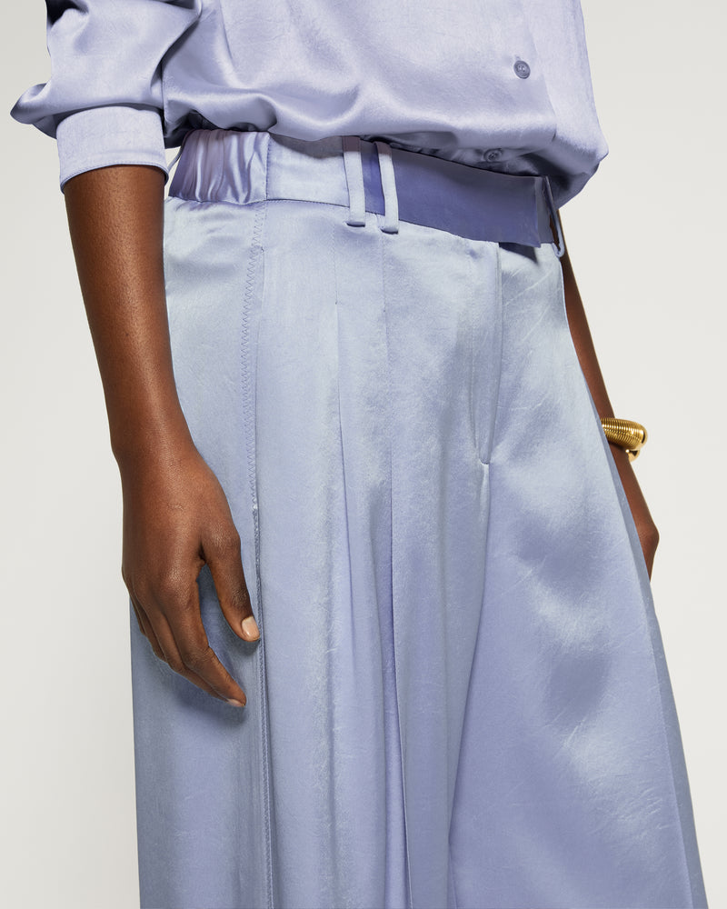 Satin Serena Trouser - Cornflower Blue SERENA BUTE
