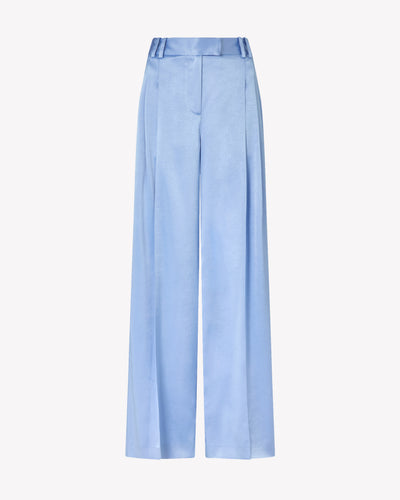 Satin Serena Trouser - Cornflower Blue SERENA BUTE