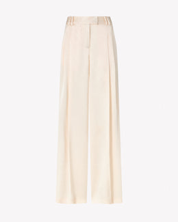 Satin Serena Trouser - Cream
