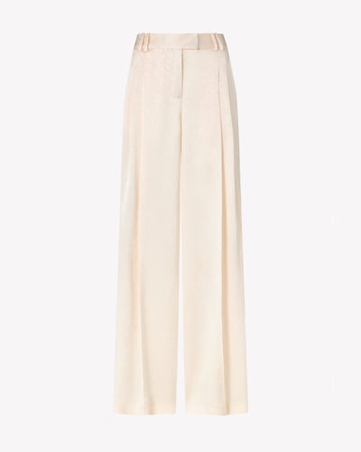 Satin Serena Trouser - Cream SERENA BUTE
