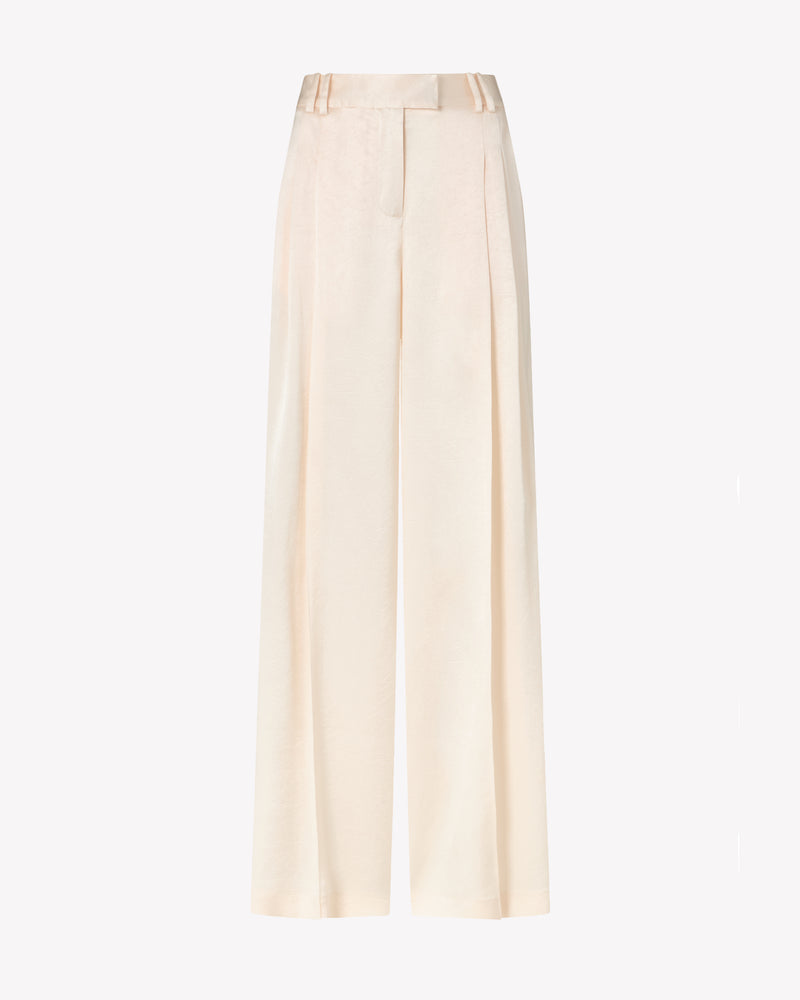 Satin Serena Trouser - Cream picture #1