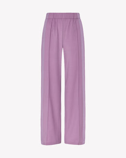 Wool Straight Leg Jogger - Lavender