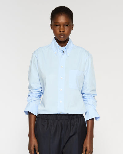 Johnny Fitted Shirt - Pale Blue SERENA BUTE