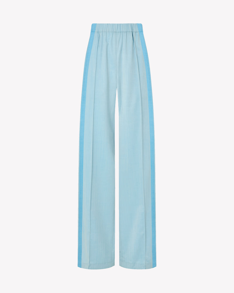 Wool Straight Leg Jogger - Sky Blue picture #2