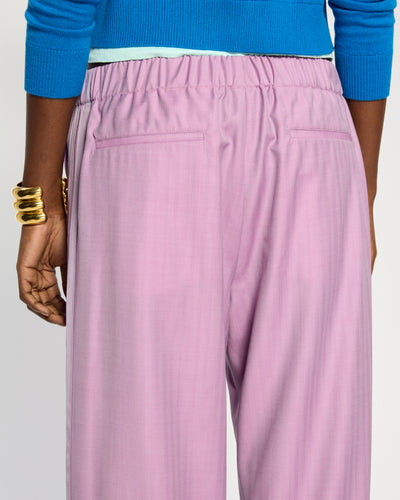 Wool Straight Leg Jogger - Lavender SERENA BUTE