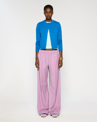 Wool Straight Leg Jogger - Lavender SERENA BUTE