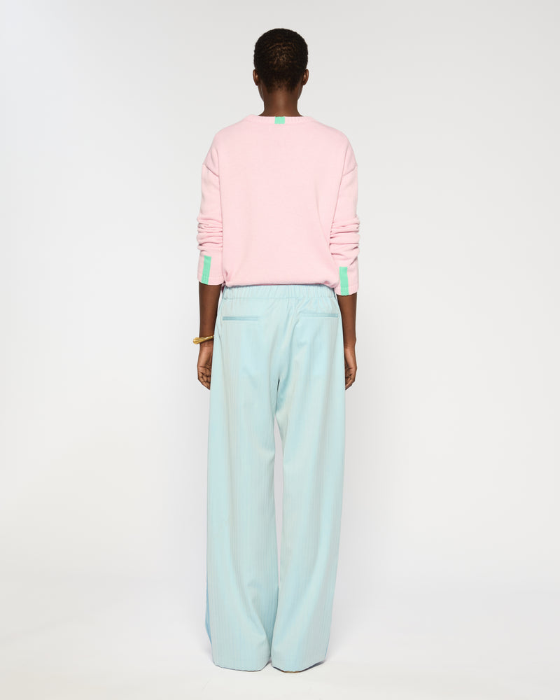 Wool Straight Leg Jogger - Sky Blue picture #4