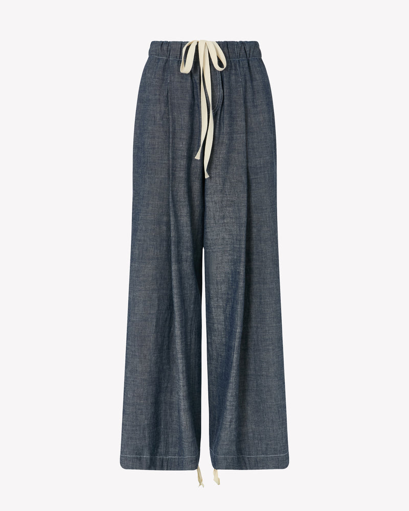 Chambray Slouchy Joggers - Dark Navy picture #1