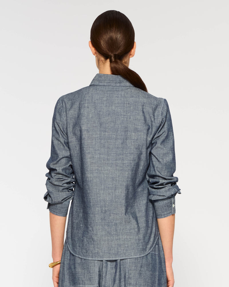 Chambray Serena Shirt - Dark Navy picture #3