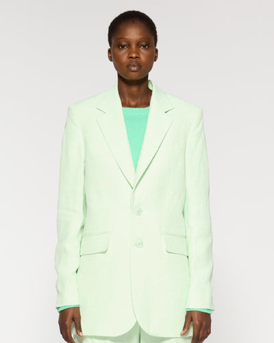 Linen Boyfriend Blazer - Peppermint SERENA BUTE
