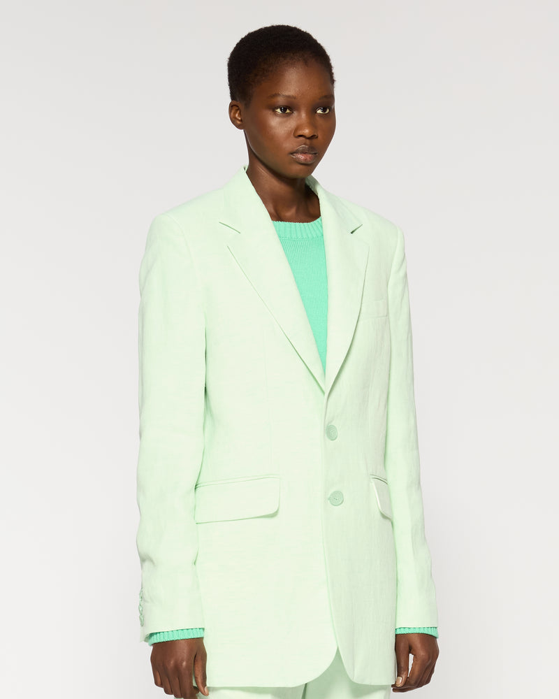 Linen Boyfriend Blazer - Peppermint picture #2