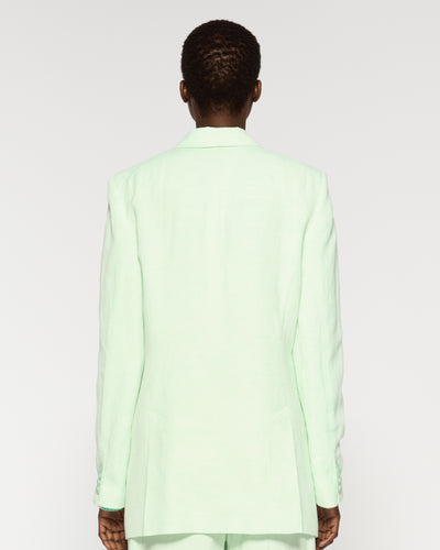 Linen Boyfriend Blazer - Peppermint SERENA BUTE