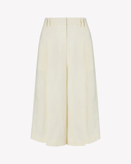 Linen Culotte - Ecru