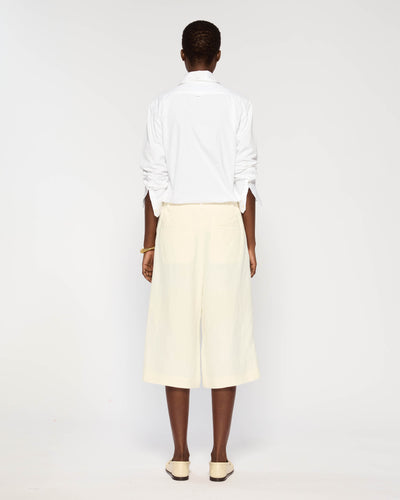 Linen Culotte - Ecru SERENA BUTE
