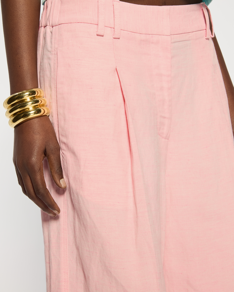 Linen Culotte - Pink SERENA BUTE