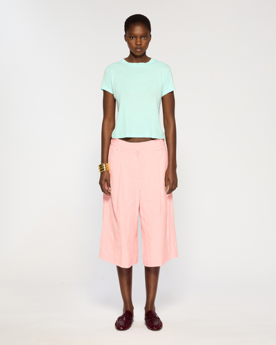 Linen Culotte - Pink SERENA BUTE