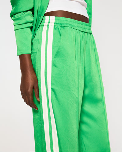Crinkled Satin Serena Jogger - Classic Green SERENA BUTE