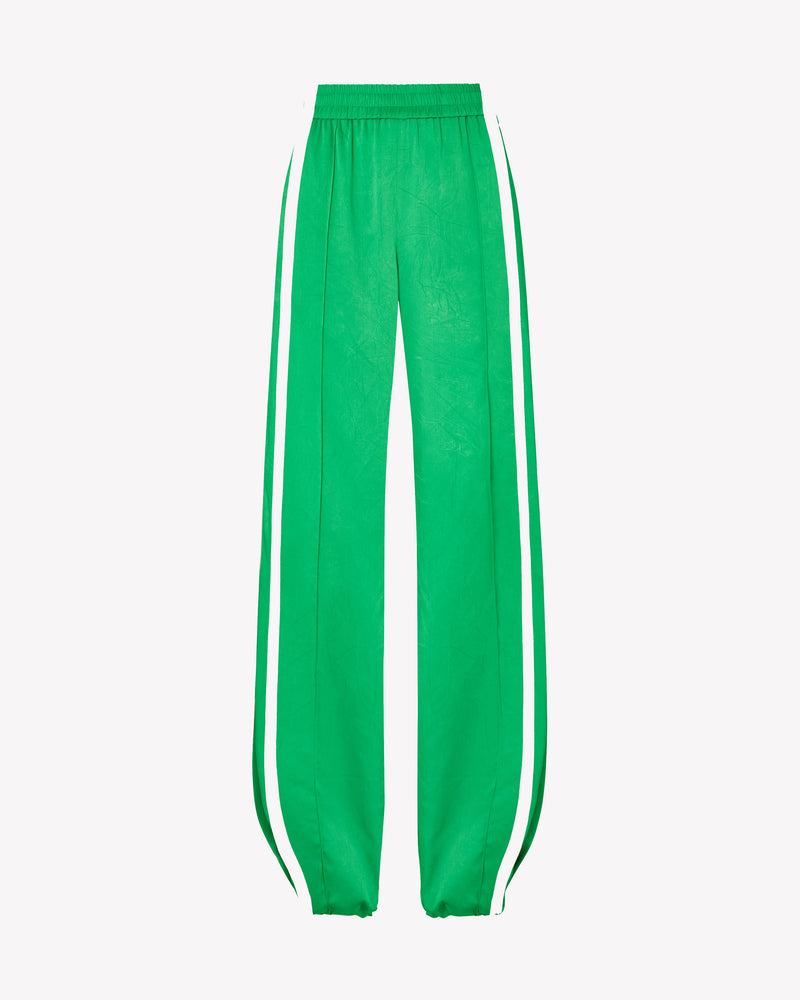 Crinkled Satin Serena Jogger - Classic Green picture #2