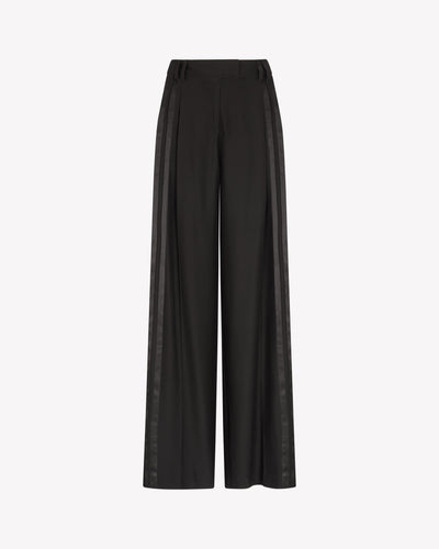Silk Serena Trouser - Black SERENA BUTE