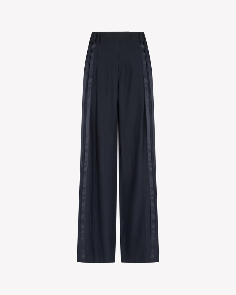 Silk Serena Trouser - Navy Blue picture #1