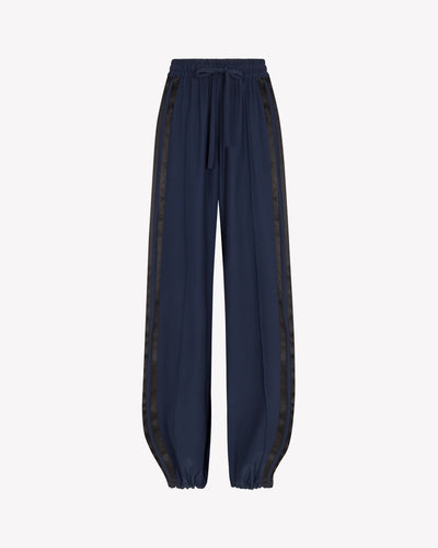 Silk Icon Jogger - Navy Blue SERENA BUTE
