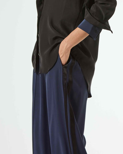 Silk Icon Jogger - Navy Blue SERENA BUTE