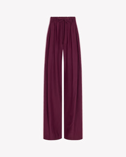 Silk Relaxed Jogger - Plum