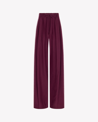 Silk Relaxed Jogger - Plum SERENA BUTE