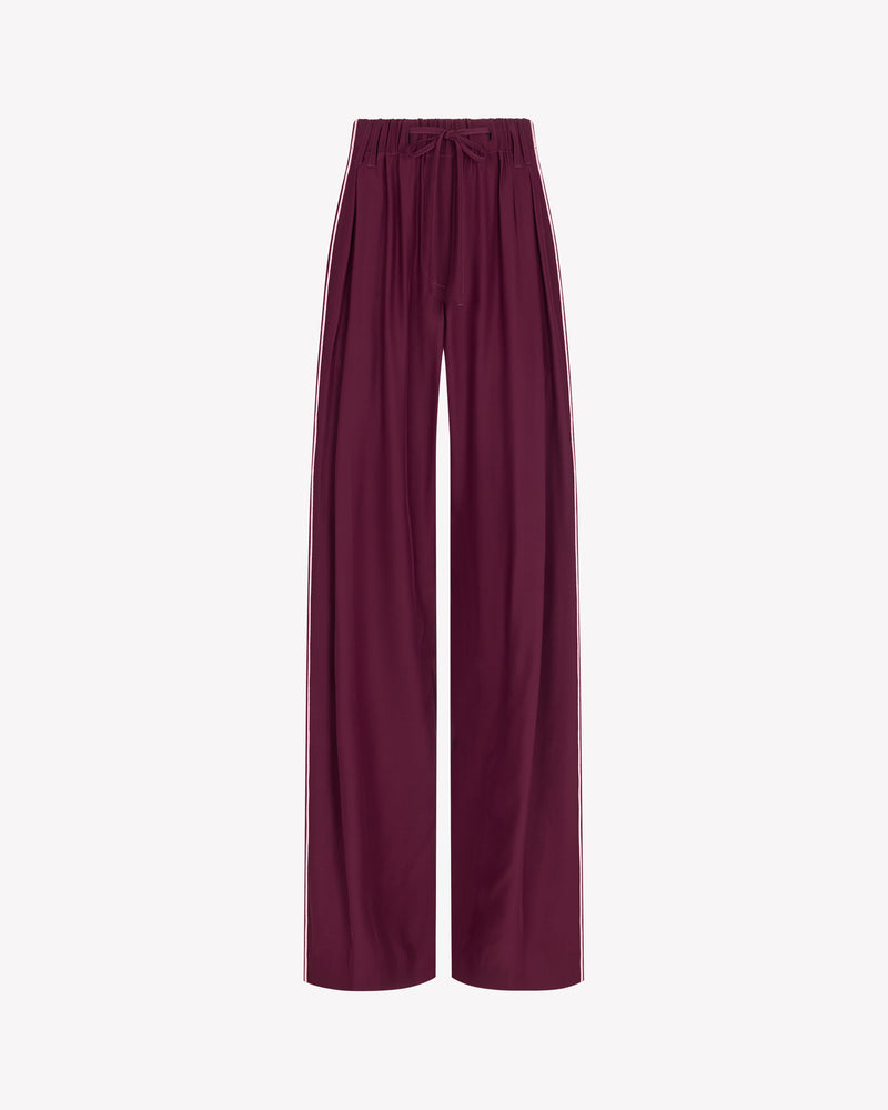 Silk Relaxed Jogger - Plum SERENA BUTE