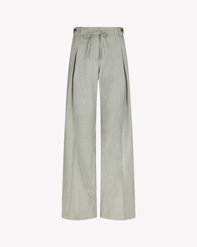 Wool Side Tab Jogger - Light Grey SERENA BUTE