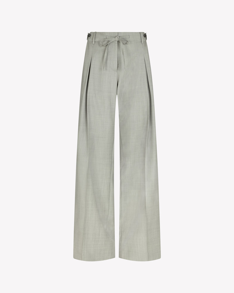 Wool Side Tab Jogger - Light Grey picture #1