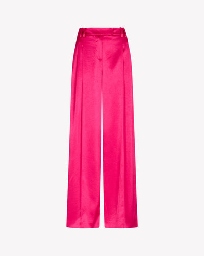 Satin Serena Trouser - Fuschia SERENA BUTE