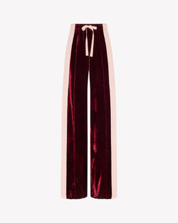 Velvet Jogger - Burgundy