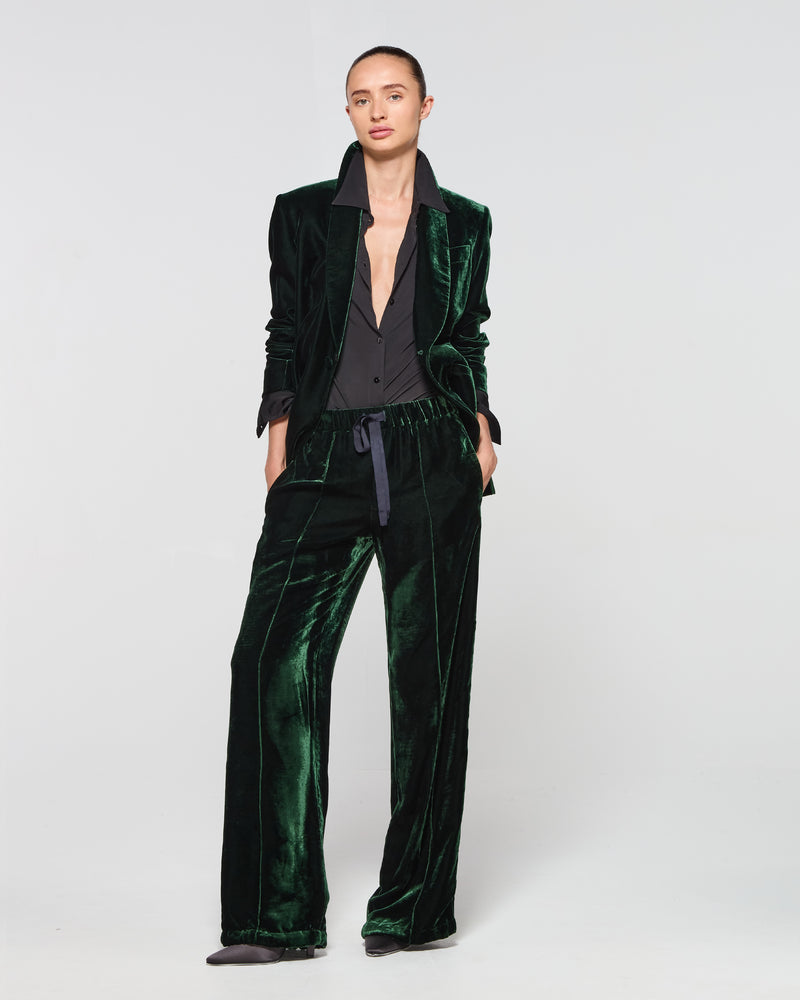 Velvet Jogger - Dark Green SERENA BUTE