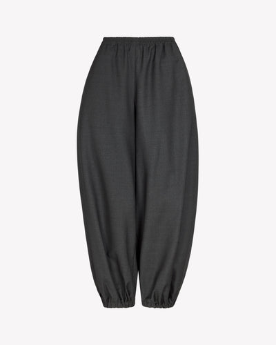 Wool Balloon Trouser - Grey SERENA BUTE