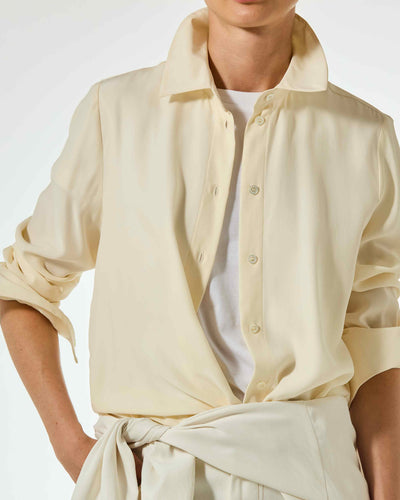 Silk Classic Shirt - Cream SERENA BUTE