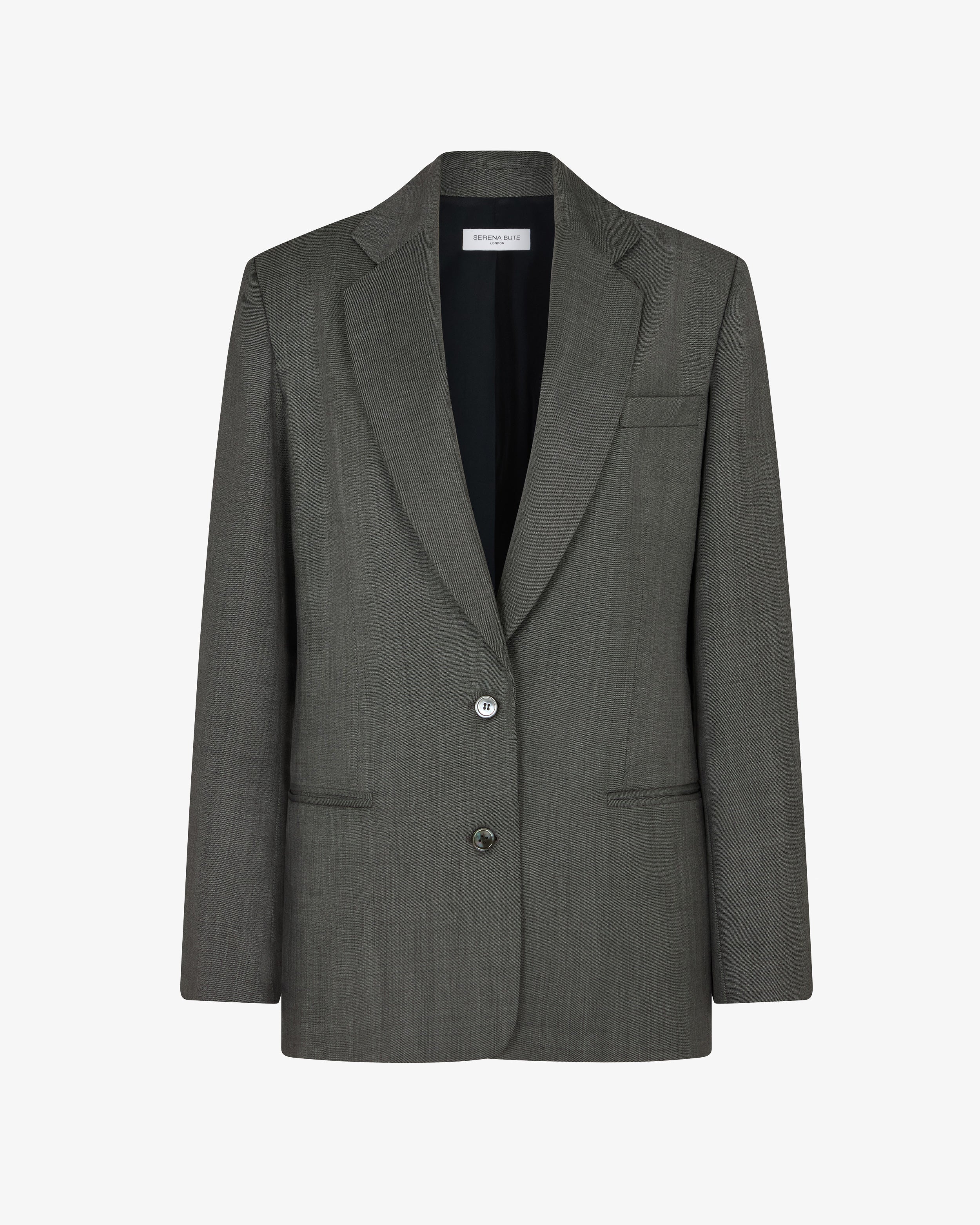 Tailored Jacket - Dark Grey / Red