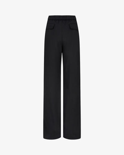 Tailored Trouser with Georgette Trim - Black SERENA BUTE