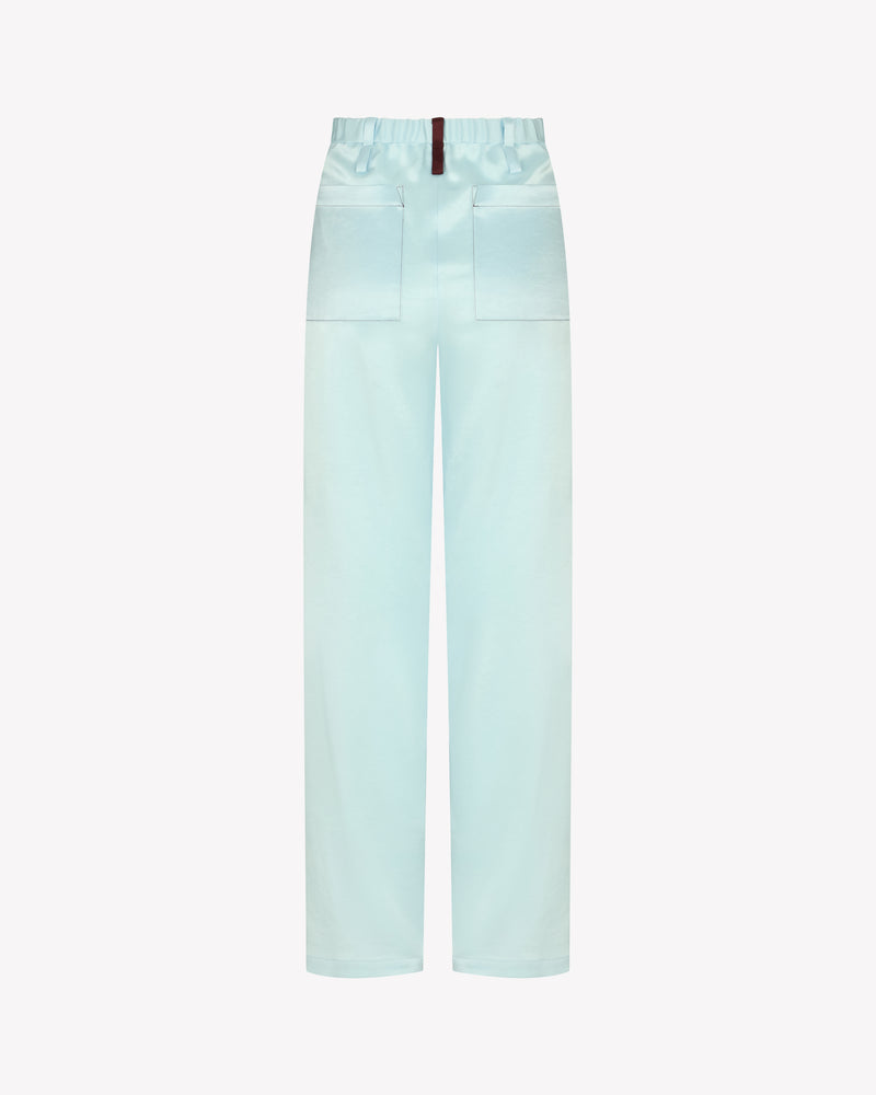 Satin Utility Jogger - Pale Blue SERENA BUTE